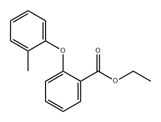 Benzoic acid, 2-(2-methylphenoxy)-, ethyl ester Structure