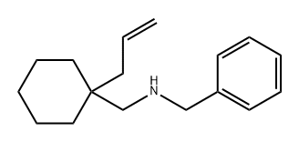 Benzenemethanamine, N-[[1-(2-propen-1-yl)cyclohexyl]methyl]- Structure