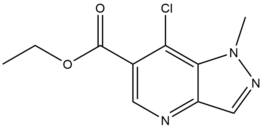 ethyl 7-chloro-1-methyl-1H-pyrazolo[4,3-b]pyridine-6-carboxylate Struktur