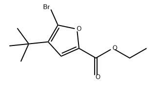 2-Furancarboxylic acid, 5-bromo-4-(1,1-dimethylethyl)-, ethyl ester