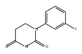 2,4(1H,3H)-Pyrimidinedione, dihydro-1-(3-iodophenyl)- Struktur