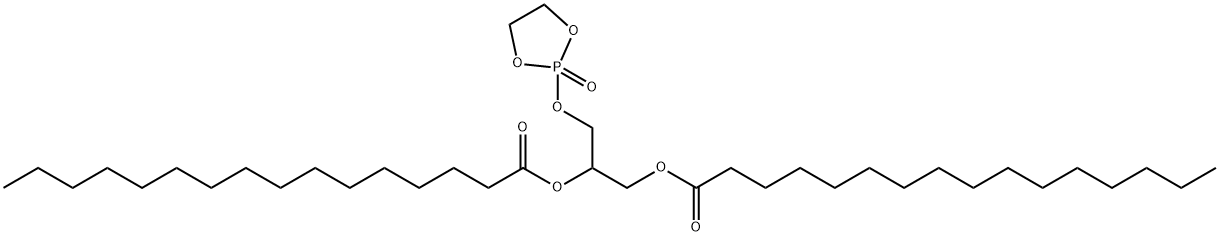 Hexadecanoic acid, 1,1'-[1-[[(2-oxido-1,3,2-dioxaphospholan-2-yl)oxy]methyl]-1,2-ethanediyl] ester,59540-20-4,结构式