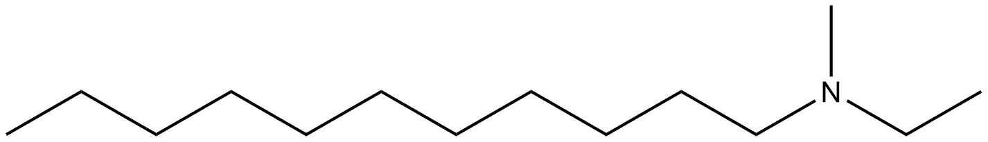 N-乙基-N-甲基-1-十一胺, 59570-02-4, 结构式