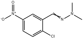 Benzaldehyde, 2-chloro-5-nitro-, 2,2-dimethylhydrazone Structure
