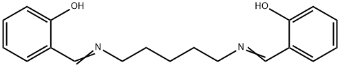2-((5-(2-羟基亚苄基氨基)戊基氨基)甲基)苯酚,5968-16-1,结构式