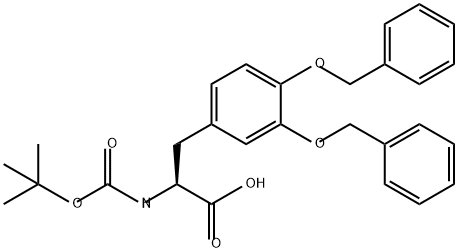 L-Tyrosine, N-[(1,1-dimethylethoxy)carbonyl]-3-(phenylmethoxy)-O-(phenylmethyl)- Structure