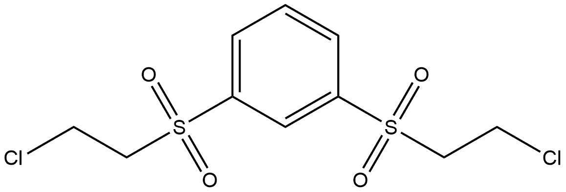 1,3-Bis-(2-chloro-ethanesulfonyl)-benzene Structure