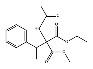 Propanedioic acid, 2-(acetylamino)-2-(1-phenylethyl)-, 1,3-diethyl ester