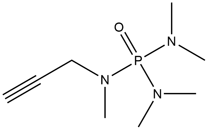 Phosphoric triamide, pentamethyl-2-propynyl- (9CI) Struktur