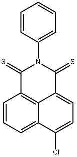 1H-Benz[de]isoquinoline-1,3(2H)-dithione, 6-chloro-2-phenyl- Struktur