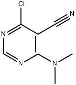 5-Pyrimidinecarbonitrile, 4-chloro-6-(dimethylamino)-,60025-11-8,结构式