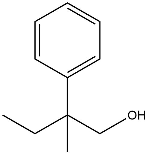 2-Methyl-2-phenylbutan-1-ol Structure