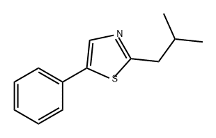 Thiazole, 2-(2-methylpropyl)-5-phenyl- 结构式