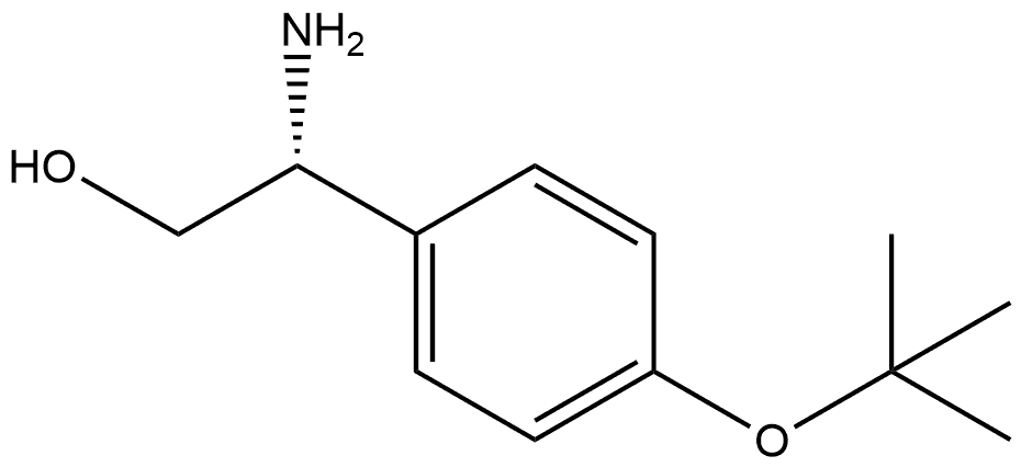 Benzeneethanol, β-amino-4-(1,1-dimethylethoxy)-, (βR)- Structure