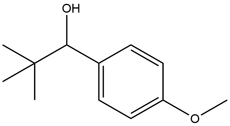 Benzenemethanol, α-(1,1-dimethylethyl)-4-methoxy- Structure