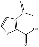 2-Thiophenecarboxylic acid, 3-(methylsulfinyl)- Structure
