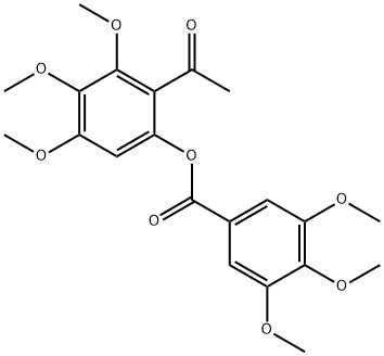 Benzoic acid, 3,4,5-trimethoxy-, 2-acetyl-3,4,5-trimethoxyphenyl ester 结构式
