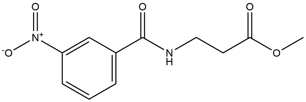 Methyl 3-[(3-nitrophenyl)formamido]propanoate Struktur