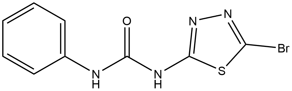 N-(5-Bromo-1,3,4-thiadiazol-2-yl)-N′-phenylurea Structure