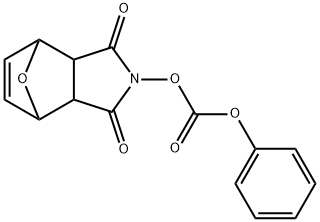 Carbonic acid 3,5-dioxo-10-oxa-4-aza-tricyclo[5.2.1.02,6]dec-8-en-4-yl ester phenyl ester 结构式
