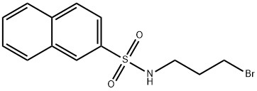 2-Naphthalenesulfonamide, N-(3-bromopropyl)- Struktur