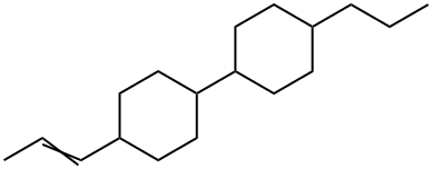 Propyldicyclohexyl-1-propene Struktur