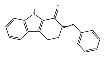 1H-Carbazol-1-one, 2,3,4,9-tetrahydro-2-(phenylmethylene)- Structure