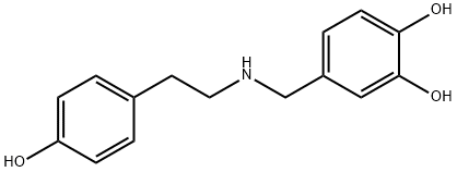 1,2-Benzenediol, 4-[[[2-(4-hydroxyphenyl)ethyl]amino]methyl]-|去甲肾上腺素杂质108