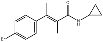 4-Bromo-N-cyclopropyl-α,β-dimethylcinnamamide 结构式