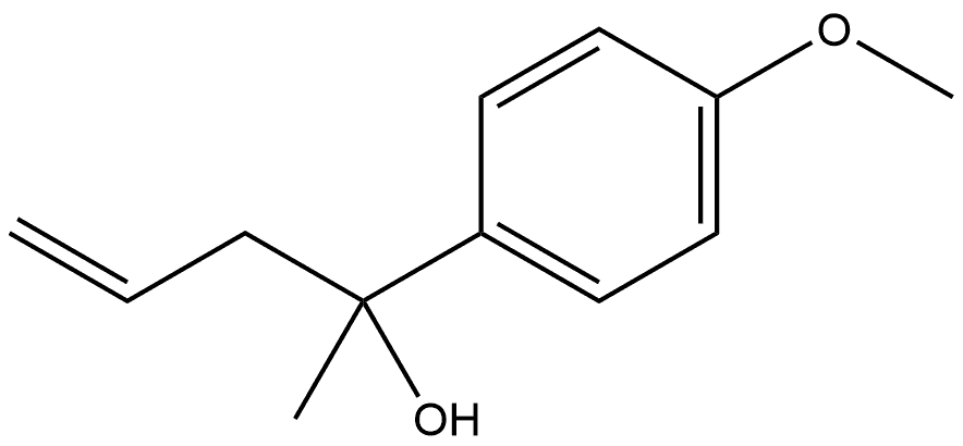 2-(4-methoxyphenyl)pent-4-en-2-ol Structure
