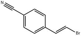 Benzonitrile, 4-[(1E)-2-bromoethenyl]- Structure