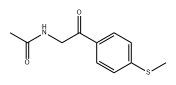 Acetamide, N-[2-[4-(methylthio)phenyl]-2-oxoethyl]- Structure