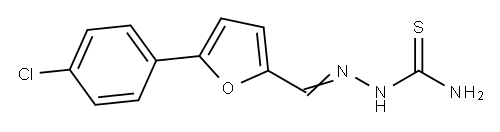 Hydrazinecarbothioamide, 2-[[5-(4-chlorophenyl)-2-furanyl]methylene]- Structure
