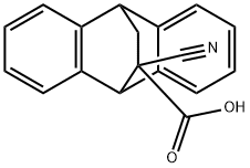 9,10-Ethanoanthracene-11-carboxylic acid, 11-cyano-9,10-dihydro- Structure