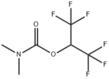 Carbamic acid, N,N-dimethyl-, 2,2,2-trifluoro-1-(trifluoromethyl)ethyl ester Structure