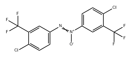 1, 2-双(4-氯3三氟甲基苯基)偶氮氧 结构式