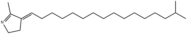 2H-Pyrrole, 3,4-dihydro-5-methyl-4-(15-methylhexadecylidene)-, (4E)- Structure
