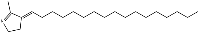 2H-Pyrrole, 4-heptadecylidene-3,4-dihydro-5-methyl-, (4E)- Structure