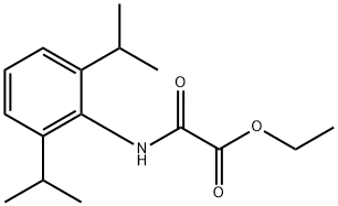 (2,6-二异丙苯基)氨基]羰基乙酸乙酯 结构式