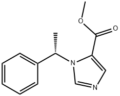 1H-Imidazole-5-carboxylic acid, 1-[(1S)-1-phenylethyl]-, methyl ester Structure