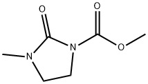 1-Imidazolidinecarboxylic acid, 3-methyl-2-oxo-, methyl ester 化学構造式