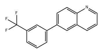 Quinoline, 6-[3-(trifluoromethyl)phenyl]- 结构式