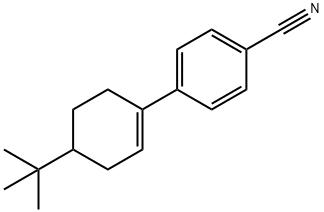 Benzonitrile, 4-[4-(1,1-dimethylethyl)-1-cyclohexen-1-yl]- Structure
