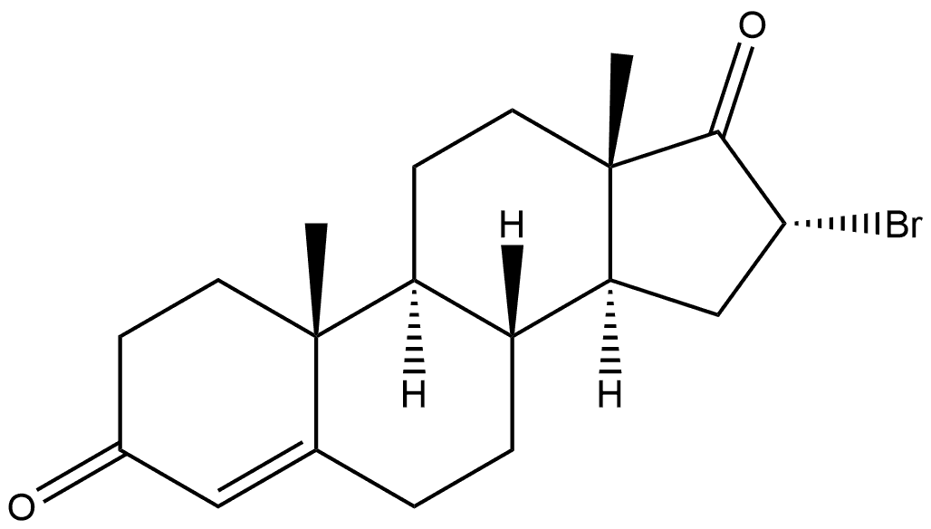 Androst-4-ene-3,17-dione, 16-bromo-, (16α)- (9CI)