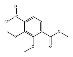 Benzoic acid, 2,3-dimethoxy-4-nitro-, methyl ester Structure