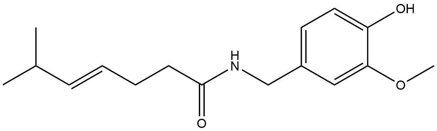 NORNORCAPSAICIN, 61229-09-2, 结构式