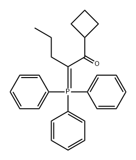 1-Pentanone, 1-cyclobutyl-2-(triphenylphosphoranylidene)- Structure
