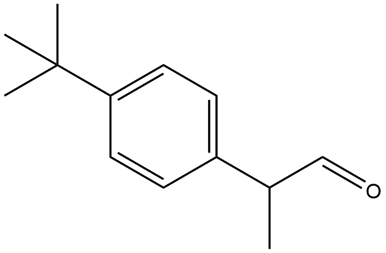 2-(4-(叔丁基)苯基)丙醛,61307-73-1,结构式