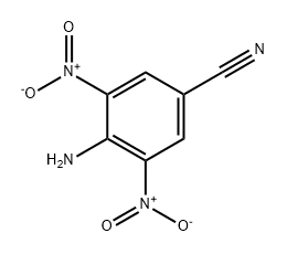 Benzonitrile, 4-amino-3,5-dinitro- Struktur