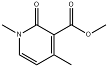 3-Pyridinecarboxylic acid, 1,2-dihydro-1,4-dimethyl-2-oxo-, methyl ester Struktur
